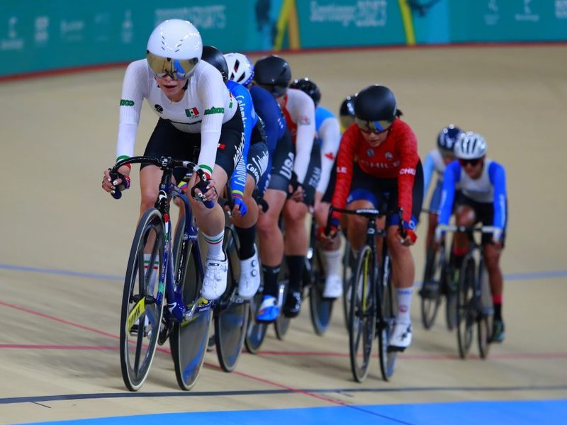Track racers at the Panam games